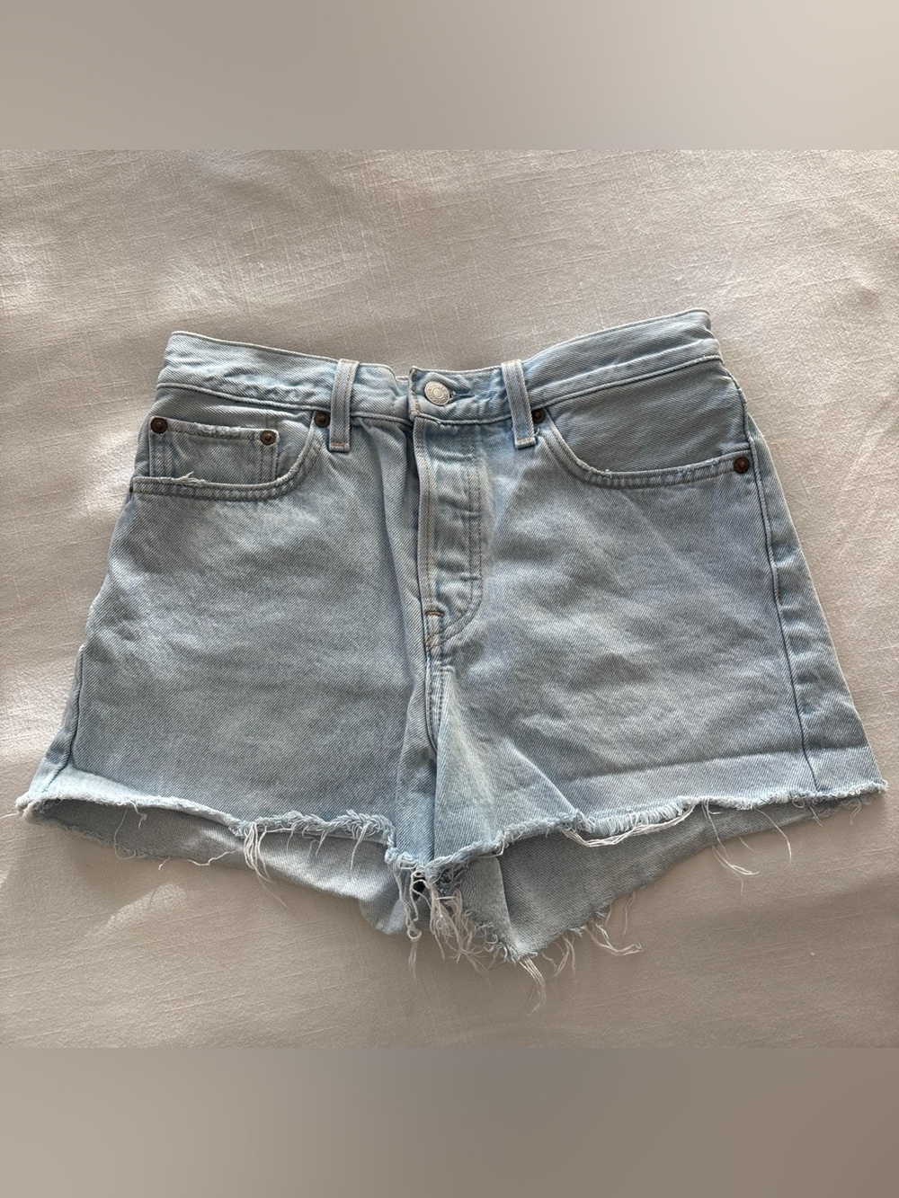 Levi's Light Blue Denim Jean Shorts